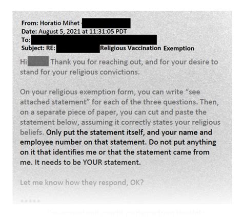 Company Name&39;s COVID-19 Vaccination Policy. . Religious exemption vaccination letter example